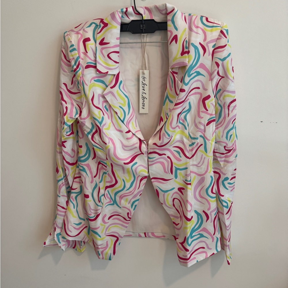 Colorful Patterned Blazer - Picture 3 of 3